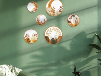 5 PCS Circle Wall Painting