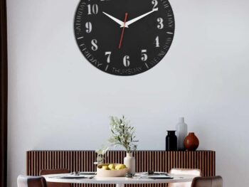 Wooden Silent Non-Ticking Wall Clock for Home Stylish Latest Designer Wall Clock for Home Living Room Bedroom Office Hall