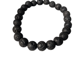Lava Bracelet for Women Men's Gifts - Protection Healing Crystal Bracelet - 8mm Gemstone Beaded Adjustable