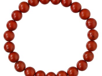 Red Jasper Bracelet for Women Men's Gifts - Protection Healing Crystal Bracelet - 8mm Gemstone Beaded Adjustable