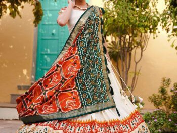 Women's Ethnic Printed Lehenga Choli Set with Patola Design Dupatta ? Festive & Cultural Wear