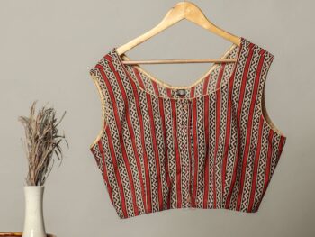 Handmade Block Print Cotton for Women ? Ethnic Floral Printed Top with Long Sleeves