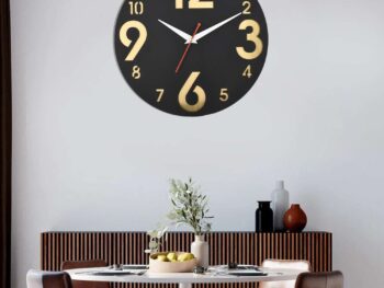 Wooden Silent Non-Ticking Wall Clock for Home Stylish Latest Designer Wall Clock for Home Living Room Bedroom Office Hall