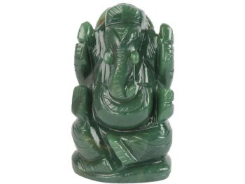Crystal Ganesha Idol for Home D?cor Peace and Serenity Happy Man for Good Luck, Wealth, Prosperity at Home,Office Ganesha Idol For Gift Item (Green Aventurine)