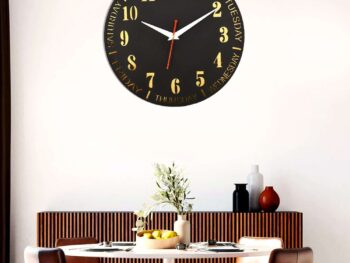 Wooden Silent Non-Ticking Wall Clock for Home Stylish Latest Designer Wall Clock for Home Living Room Bedroom Office Hall
