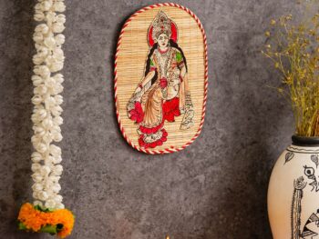 Bamboo Hand Crafted Wall Hangings Of Godess Laxmi Ji For Home Decor