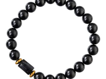 Black Tourmaline Bracelet for Women Men's Gifts - Protection Healing Crystal Bracelet - 8mm Gemstone Beaded Adjustable