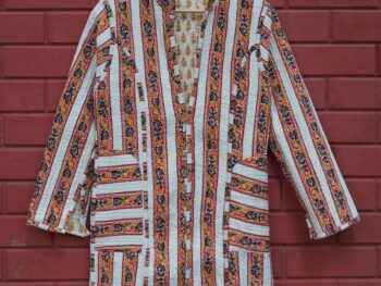 Womens Multti Color Velvet Embroidered Jacket with Floral Design