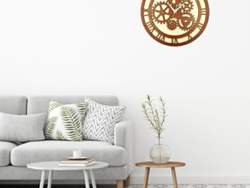 Wooden Silent Non-Ticking Wall Clock for Home Stylish Latest Designer Wall Clock for Home Living Room Bedroom Office Hall