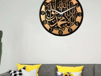 Wooden Silent Non-Ticking Wall Clock for Home Stylish Latest Designer Wall Clock for Home Living Room Bedroom Office Hall