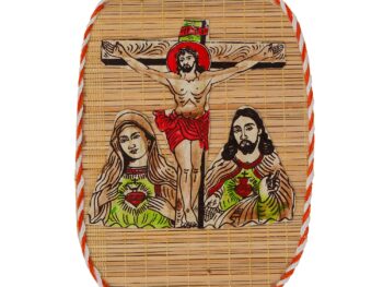 Jesus And Mother Marry Bamboo Design Hand Crafted Modern Interior Wall Hangings