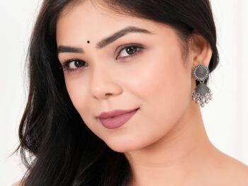 Women's Dot Design Earrings, Indian Hoops, Mandala Hoops Chakra -  Drop Dangles Earrings