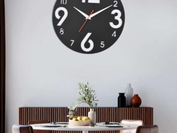 Wooden Silent Non-Ticking Wall Clock for Home Stylish Latest Designer Wall Clock for Home Living Room Bedroom Office Hall