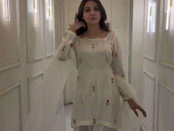 Women's Raw Silk Floral Printed Straight Kurti With Salwar and Dupatta Set