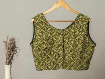 Handmade Block Print Cotton for Women ? Ethnic Floral Printed Top with Long Sleeves